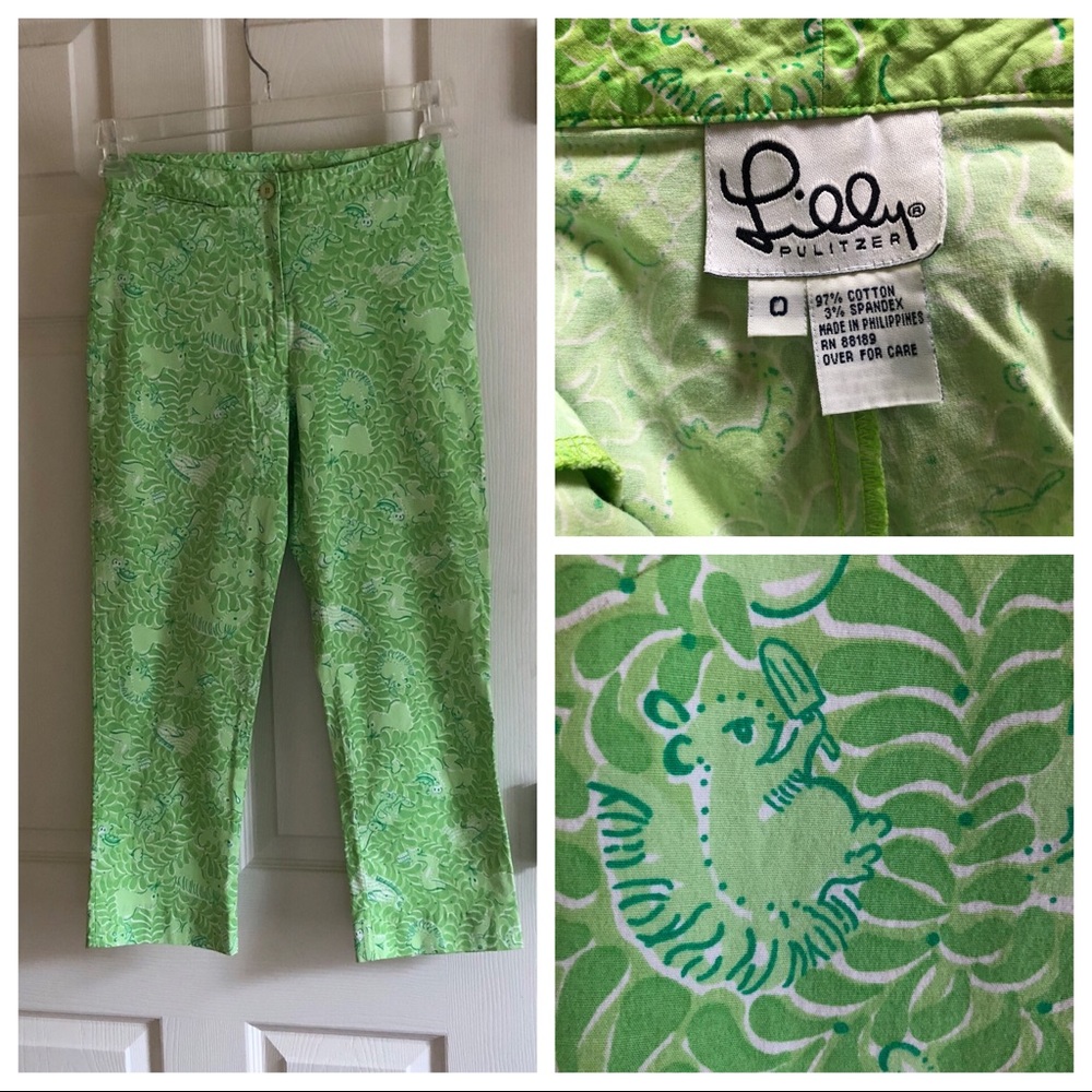 Lilly Pulitzer vintage capris Sz 0